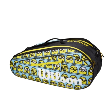 Wilson Tennis Racket Bag (Racket Bag, 2 Main Compartments) Minions 2.0 Team Blue/Yellow 6-pack